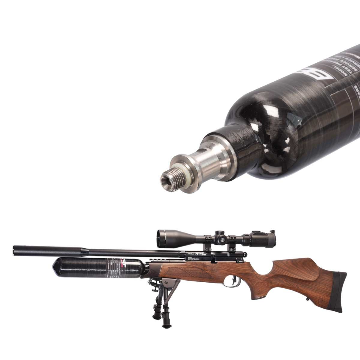 Best Fittings BSA R10 and R12 CLX Extra Capacity Carbon Fibre Buddy Bottle