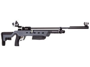 Crosman Challenger PCP gives you a competition pellet rifle that meets the requirements for National Standard three position air rifle matches, so it's a great way to get started for anyone from a younger shooter to someone with plenty of experience. It gives you the adjustable options you need to take your shooting to the next level at a competitive event, including speeds up to 580 fps, an improvement from the older version. You'll appreciate the precision adjustments this rifle gives you so you can get the custom fit you want, including the fully adjustable synthetic stock. You get a precision adjustable cheek rest for optimal cheek weld and eye positioning, plus a precision adjustable buttpad for a comfortable hold and an adjustable length for better results. You also get a two stage match grade trigger that has an adjustable shoe, so you get a clean and predictable break. The Crosman Challenger PCP provides you with accuracy from each and every shot because it combines a Lothar Walther floating barrel with a regulator, so you can depend on steady shot to shot speeds. You get over 200 shots per fill with the 3000 psi air tube, and you can shoot left handed as easily as right handed because of the reversible sidelever action. You'll also get the options for precision aiming you expect in a competition rifle, with micro click elevation and windage adjustments to the rear diopter sight, plus a front aperture sight that takes removable inserts. You can also add optional components like a bipod to the bottom accessory slot, or use the included precision adjustable sliding hand rest. Whether you're a seasoned shooter or just starting out with competition shooting, you'll find the features you need to do your best with the Crosman Challenger PCP, so get it now at Airgun Depot. Crosman Challenger PCP Features: PCP Reversible sidelever .177 caliber Floating Lothar Walther barrel 3000 psi air reservoir Over 200 shots per fill Regulated Fully adjustable synthetic stock Max velocity: 580 fps Two stage match grade trigger with adjustable shoe Meets requirements for National Standard three position air rifle Hooded front aperture sight Diopter rear sight with micro click adjustments 11mm dovetail optics rail Bottom accessory slot Precision adjustable sliding forend hand rest Precision adjustable rubber buttpad Precision adjustable cheekpiece Onboard pressure gauge Specs ManufacturerCrosman Caliber .177 Velocity 580 fps Condition New Ammo Type Pellets Action Sidelever Barrel Style Lothar Walther Fire Mode Single-shot Gun Weight 7.00 Overall Length 40.75 Loudness 2-Low-Medium Mechanism Pre-charged pneumatic Rail 11mm dovetail Safety Manual Front Sights Globe w/Aperture Inserts Rear Sights Diopter/micrometer adjustable Shots per Fill 350 Trigger Adjustability Two-stage adjustable Use Competition Warranty 1-year limited warranty Cocking Effort 11 lbs