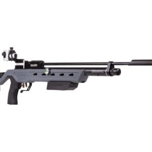 Crosman Challenger PCP gives you a competition pellet rifle that meets the requirements for National Standard three position air rifle matches, so it's a great way to get started for anyone from a younger shooter to someone with plenty of experience. It gives you the adjustable options you need to take your shooting to the next level at a competitive event, including speeds up to 580 fps, an improvement from the older version. You'll appreciate the precision adjustments this rifle gives you so you can get the custom fit you want, including the fully adjustable synthetic stock. You get a precision adjustable cheek rest for optimal cheek weld and eye positioning, plus a precision adjustable buttpad for a comfortable hold and an adjustable length for better results. You also get a two stage match grade trigger that has an adjustable shoe, so you get a clean and predictable break. The Crosman Challenger PCP provides you with accuracy from each and every shot because it combines a Lothar Walther floating barrel with a regulator, so you can depend on steady shot to shot speeds. You get over 200 shots per fill with the 3000 psi air tube, and you can shoot left handed as easily as right handed because of the reversible sidelever action. You'll also get the options for precision aiming you expect in a competition rifle, with micro click elevation and windage adjustments to the rear diopter sight, plus a front aperture sight that takes removable inserts. You can also add optional components like a bipod to the bottom accessory slot, or use the included precision adjustable sliding hand rest. Whether you're a seasoned shooter or just starting out with competition shooting, you'll find the features you need to do your best with the Crosman Challenger PCP, so get it now at Airgun Depot. Crosman Challenger PCP Features: PCP Reversible sidelever .177 caliber Floating Lothar Walther barrel 3000 psi air reservoir Over 200 shots per fill Regulated Fully adjustable synthetic stock Max velocity: 580 fps Two stage match grade trigger with adjustable shoe Meets requirements for National Standard three position air rifle Hooded front aperture sight Diopter rear sight with micro click adjustments 11mm dovetail optics rail Bottom accessory slot Precision adjustable sliding forend hand rest Precision adjustable rubber buttpad Precision adjustable cheekpiece Onboard pressure gauge Specs ManufacturerCrosman Caliber .177 Velocity 580 fps Condition New Ammo Type Pellets Action Sidelever Barrel Style Lothar Walther Fire Mode Single-shot Gun Weight 7.00 Overall Length 40.75 Loudness 2-Low-Medium Mechanism Pre-charged pneumatic Rail 11mm dovetail Safety Manual Front Sights Globe w/Aperture Inserts Rear Sights Diopter/micrometer adjustable Shots per Fill 350 Trigger Adjustability Two-stage adjustable Use Competition Warranty 1-year limited warranty Cocking Effort 11 lbs
